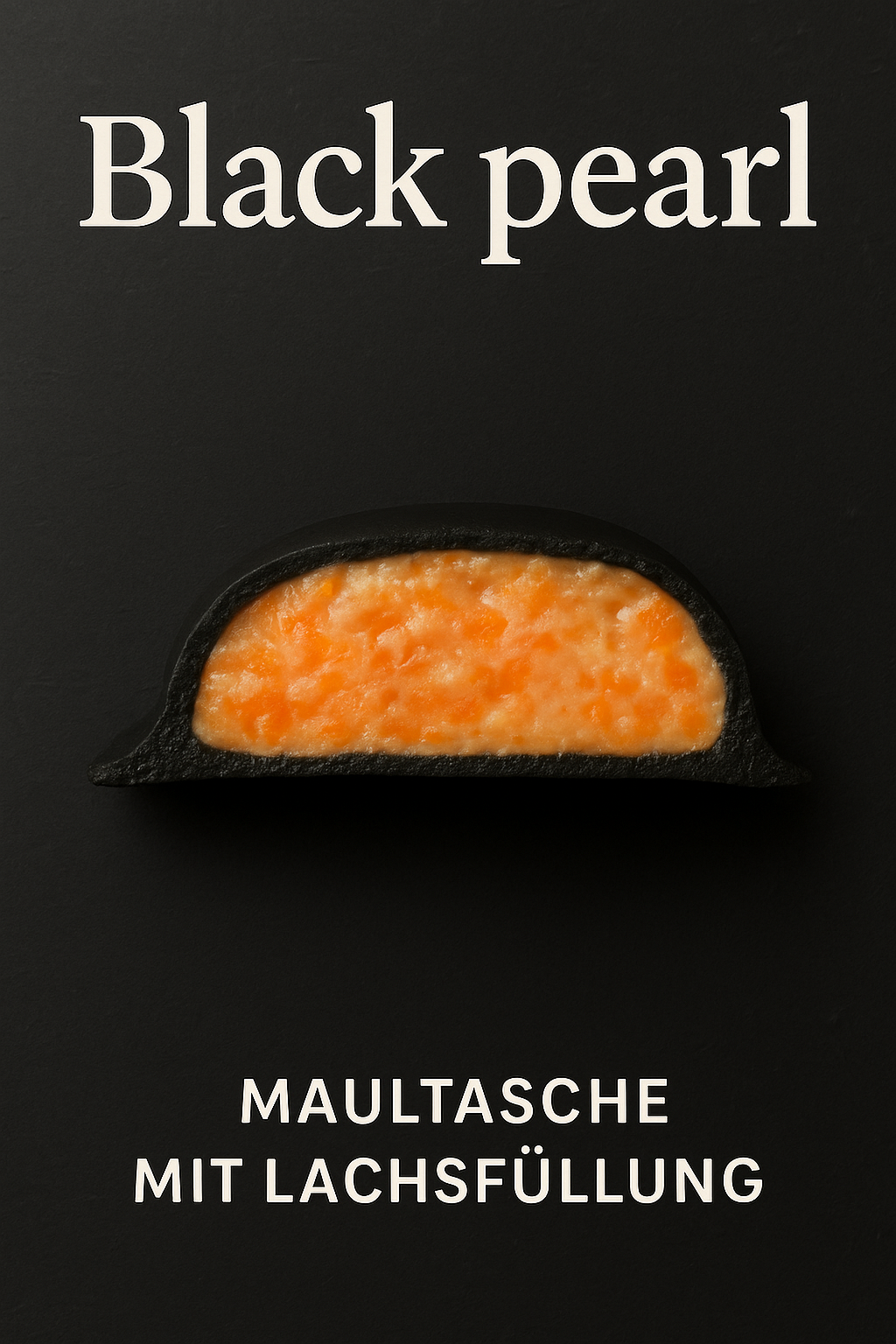Maultaschen Schwarze Perle - Lachs-Mousse mit Kräutern