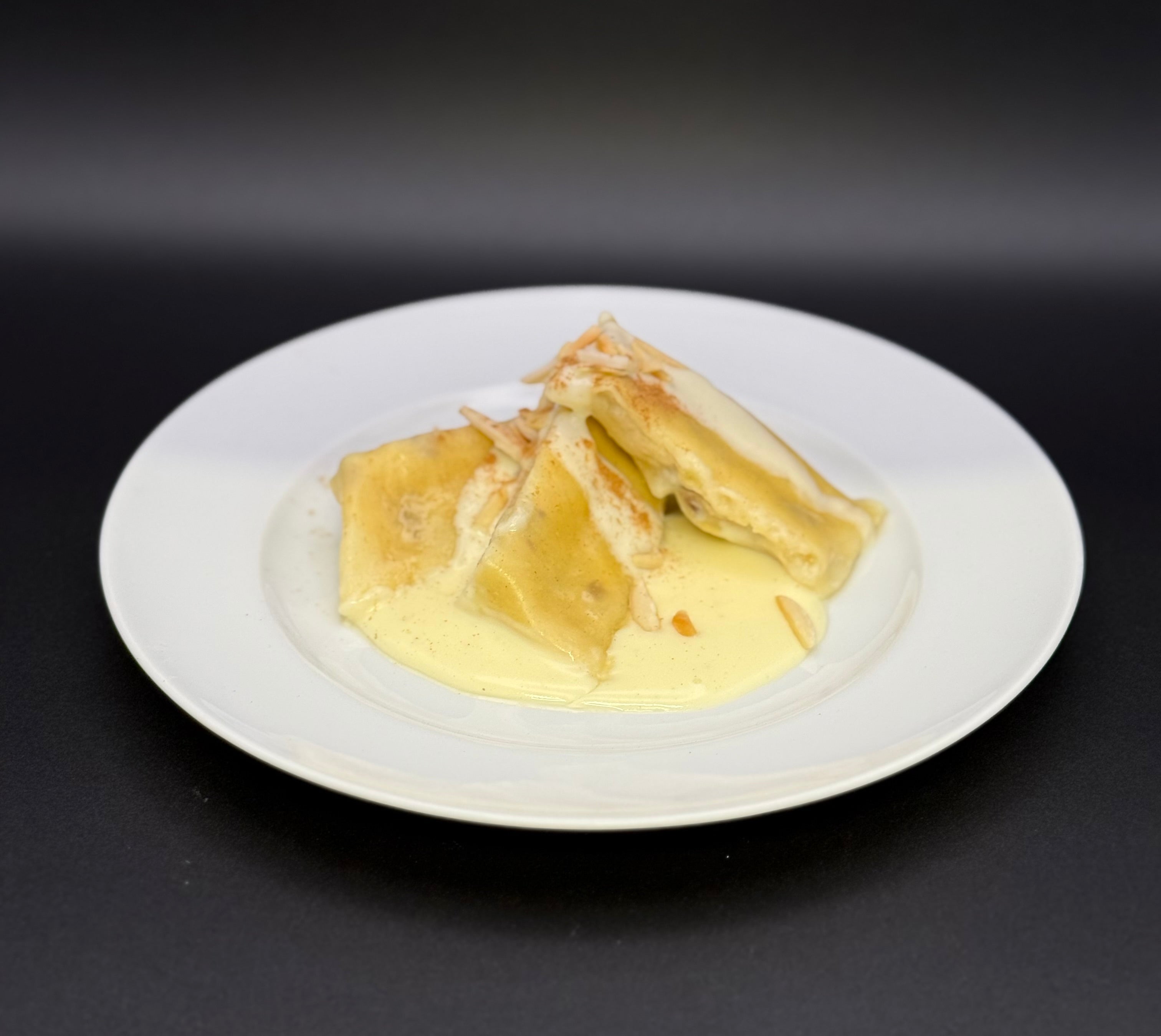 Apfelgold – süße Maultasche mit Apfel, Zimt & Rosinen