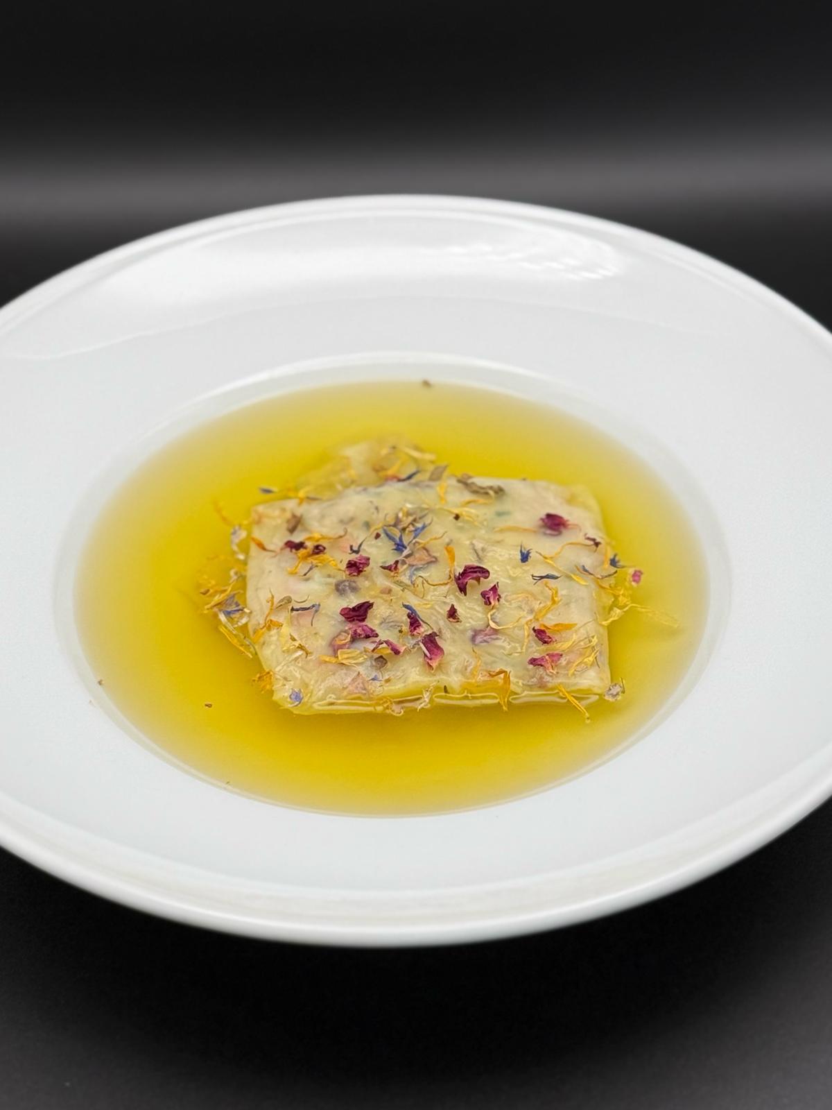 Maultaschen Blütenzauber (vegan, glutenfrei)